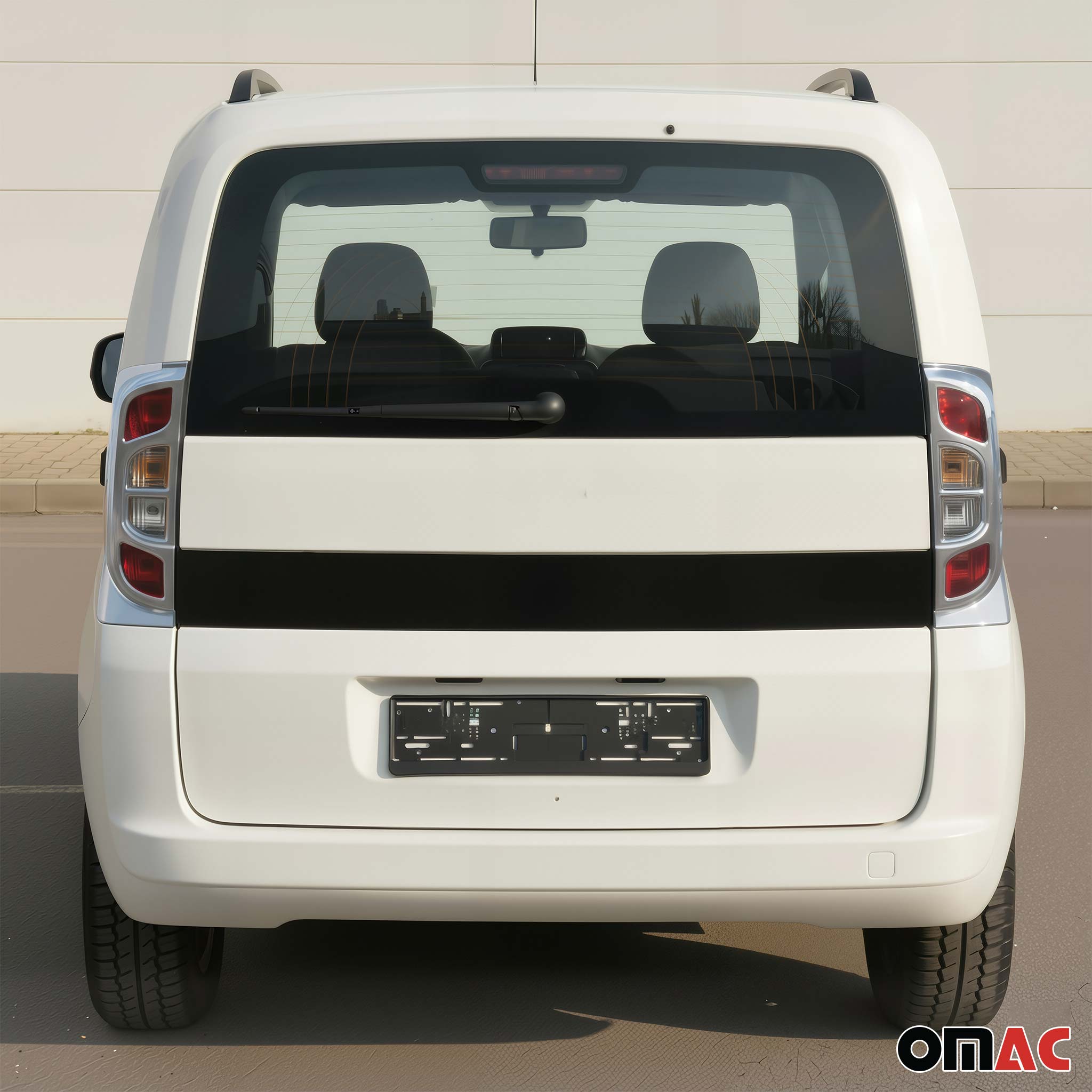 Rücklicht Leisten Heckleuchte für Fiat Fiorino Qubo 2007-2021 Chrom ABS 2tlg