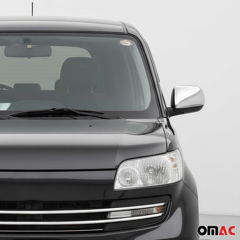 Spiegelkappen Spiegelabdeckung für Daihatsu Terios 2006-2017 Edelstahl Silber