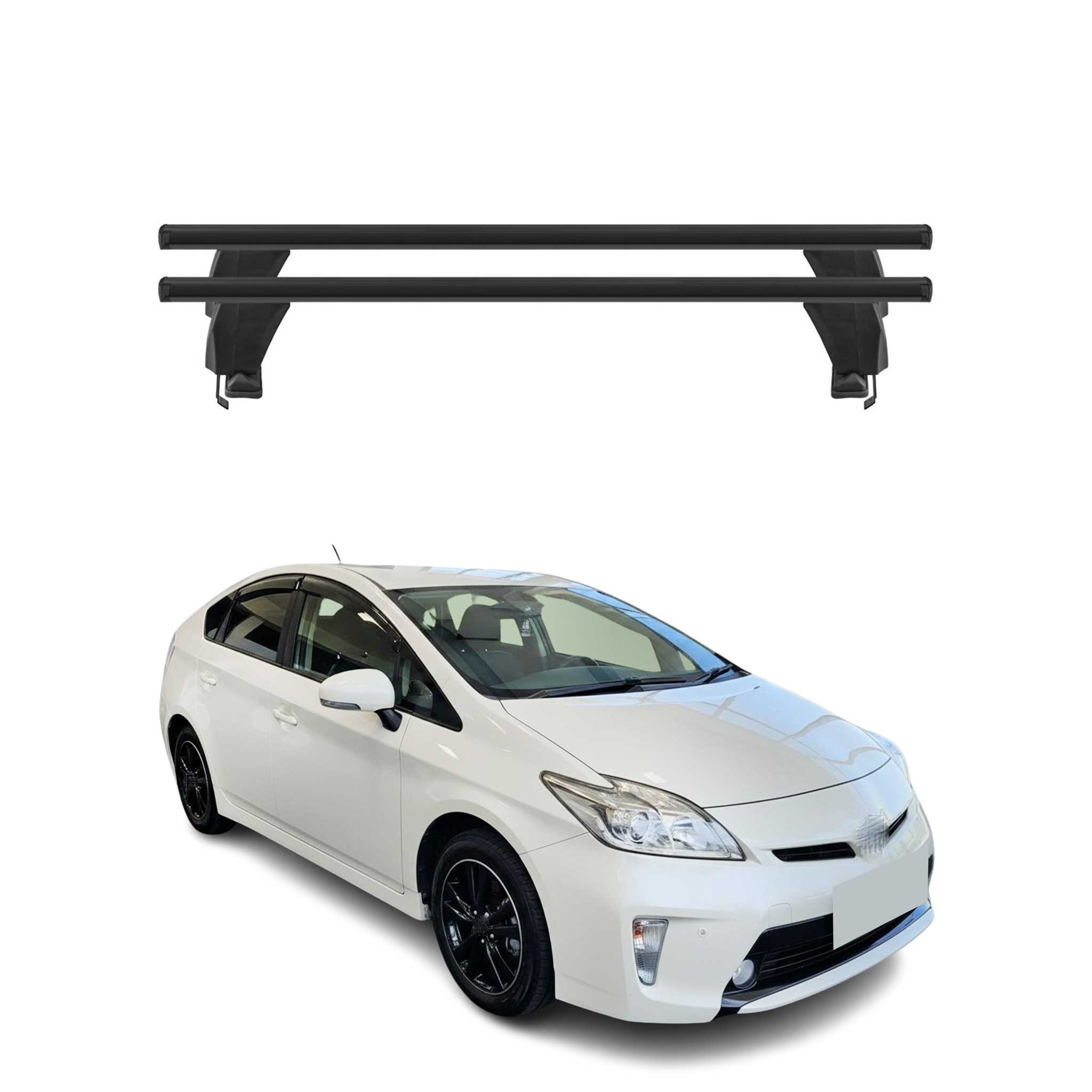Menabo Dachträger Grundtäger für Toyota Prius + 2012-15 Pre-FL 50kg Schwarz 2x