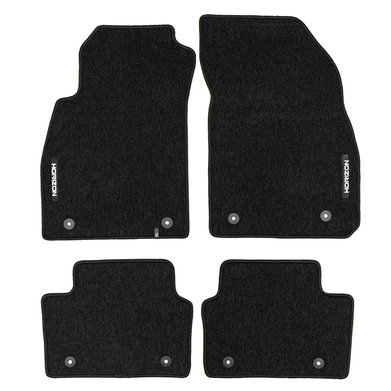 Velours Fußmatten für Opel Insignia A 2008-2017 Autoteppich Schwarz 4 teile