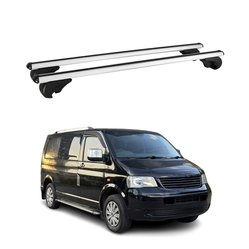 Dachträger Grundtäger für VW Transporter T5 2003-2015 75kg Alu Silber 2 tlg