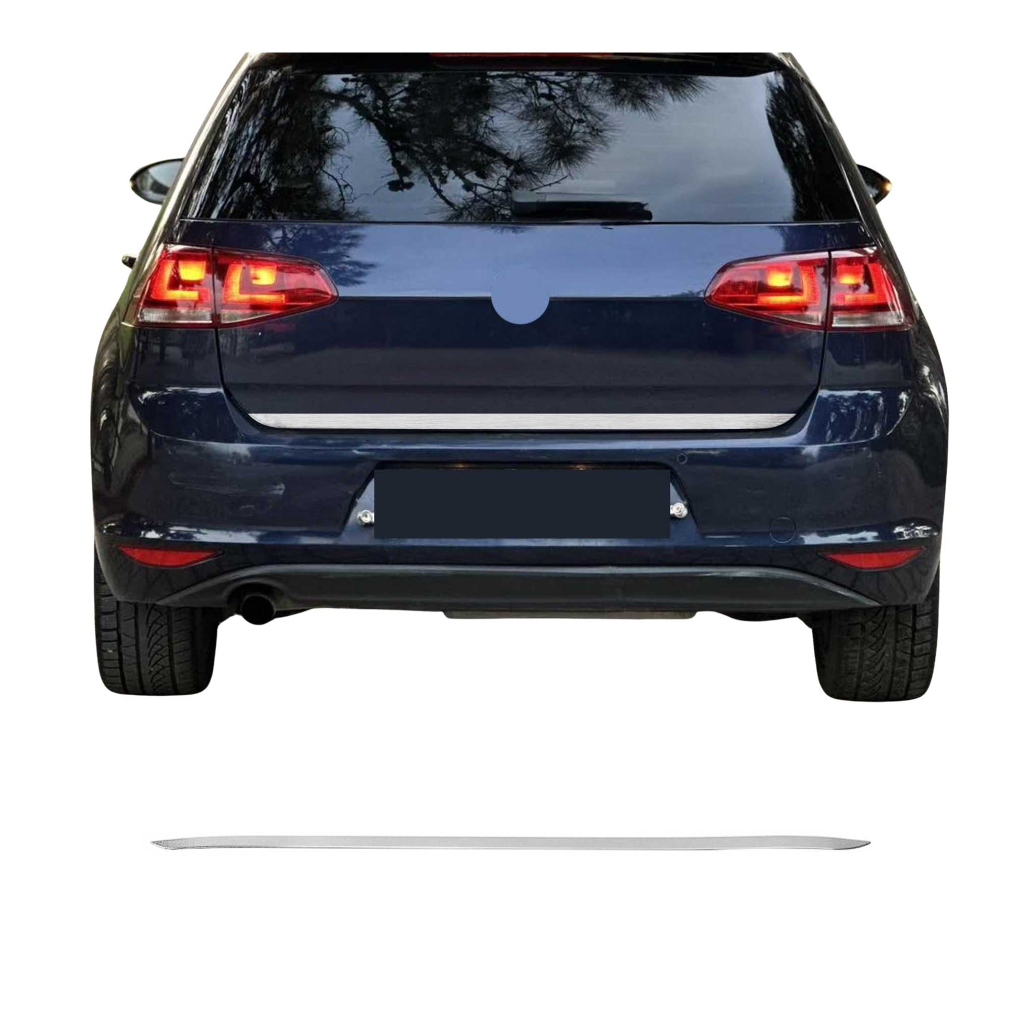 Kofferraumleiste Heckklappe Leiste für VW Golf 2012-2019 Chrom Gebürstet