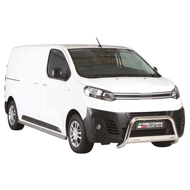 Frontbügel Frontschutzbügel für Citroen Jumpy 2016-2025 ø63mm Stahl Silber