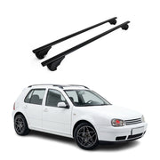 Dachträger Grundträger für VW Golf mk4 Schrägheck 1997-2003 Stahl Schwarz 2tlg