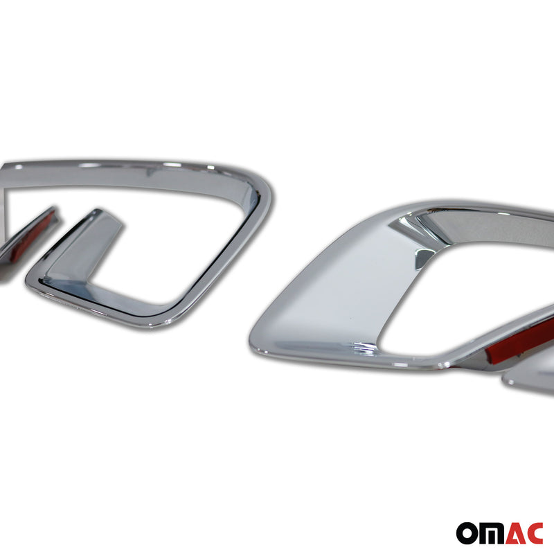 Nebelscheinwerfer Rahmen Umrandung für Renault Captur 2020-2025 Chrom ABS 2x