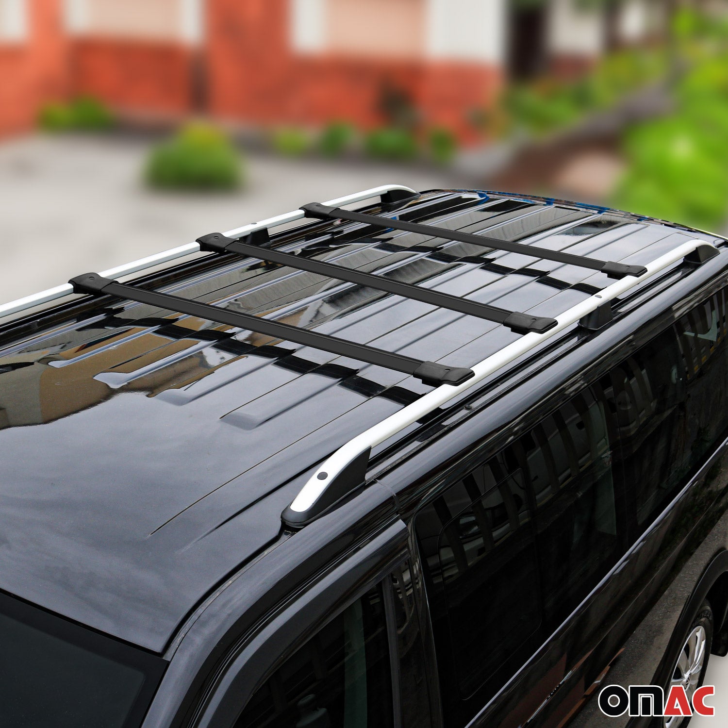 Dachträger Grundtäger für Opel Vivaro B 2014-2019 75kg Aluminium Schwarz 3tlg