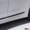Seitentürleiste Türschutzleiste für Nissan Micra Note Leaf Alu Schwarz 4x