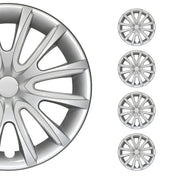 4x Radkappen Radzierblenden Radblenden für 15" Zoll Stahlfelgen Grau weiß