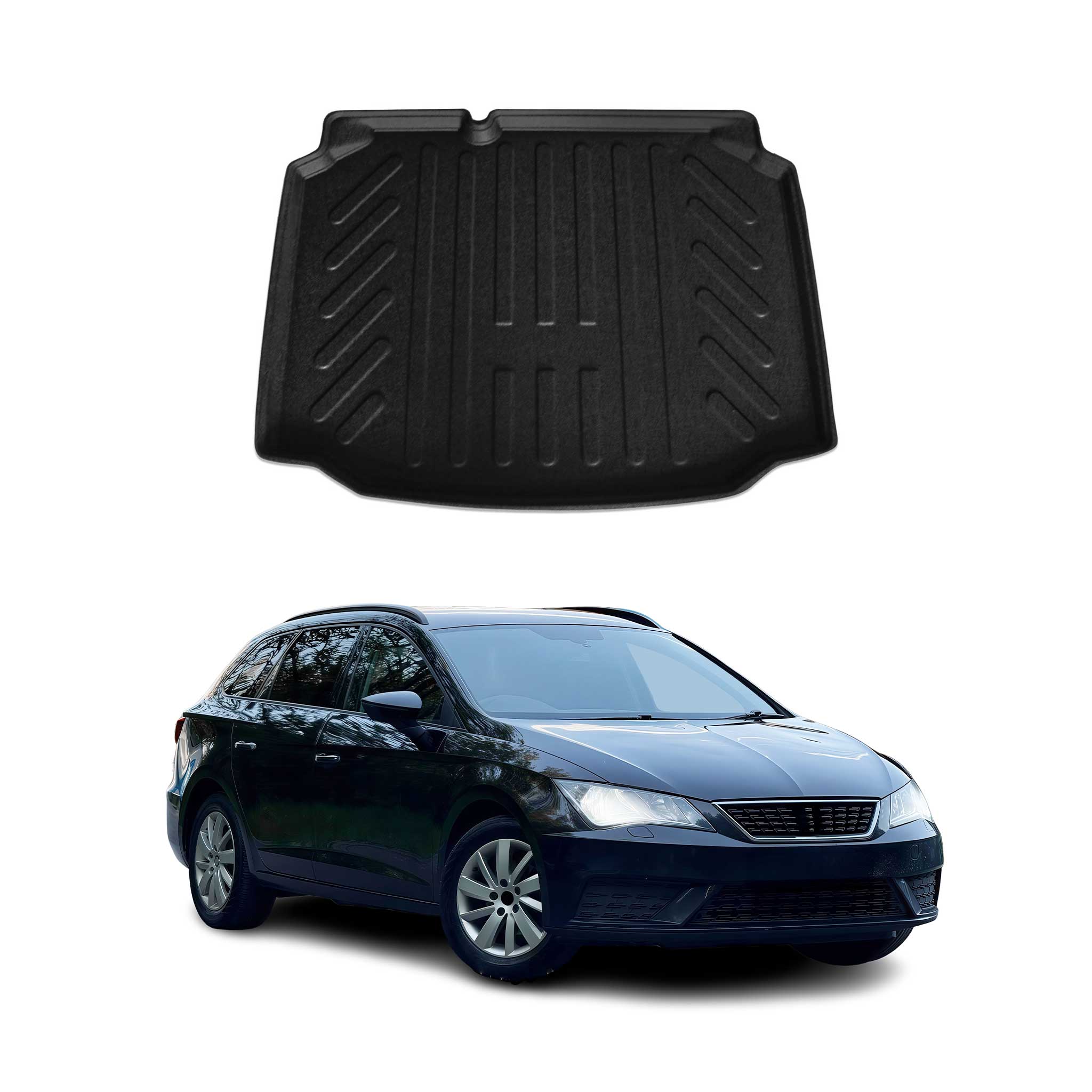 Kofferraumwanne Laderaumwanne für Seat Leon 2012-2020 5tür Schrägheck Gummi TPE