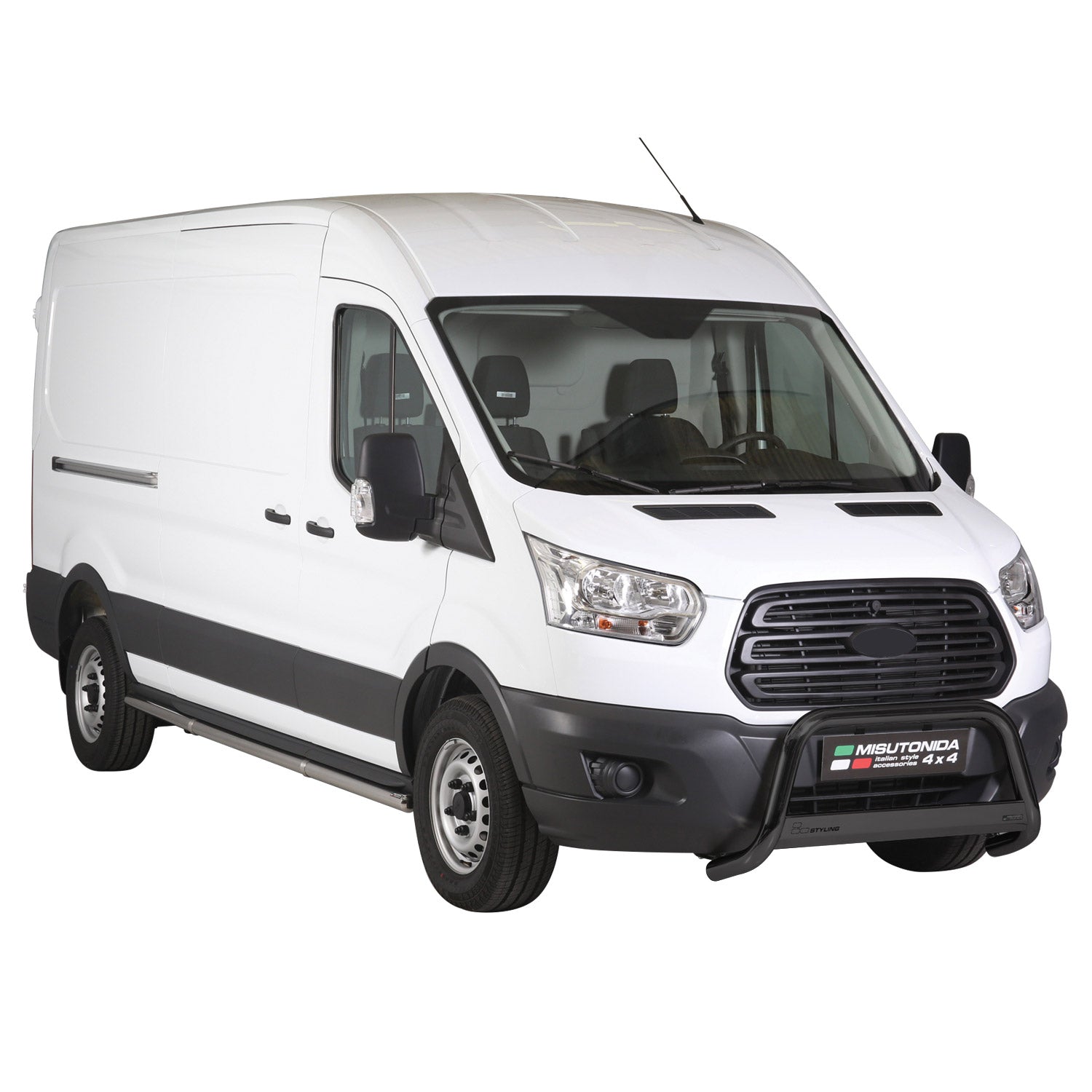 Frontbügel Frontschutzbügel für Ford Transit 2015-2026 ø63mm Stahl Schwarz