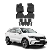 OMAC Gummimatten Fußmatten für Kia Sorento mk4 2023-2026 Facelift TPE Schwarz
