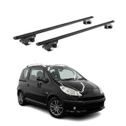 Dachträger Grundtäger für Peugeot 1007 2004-2009 3 tür 90kg Alu Schwarz 2x ABE