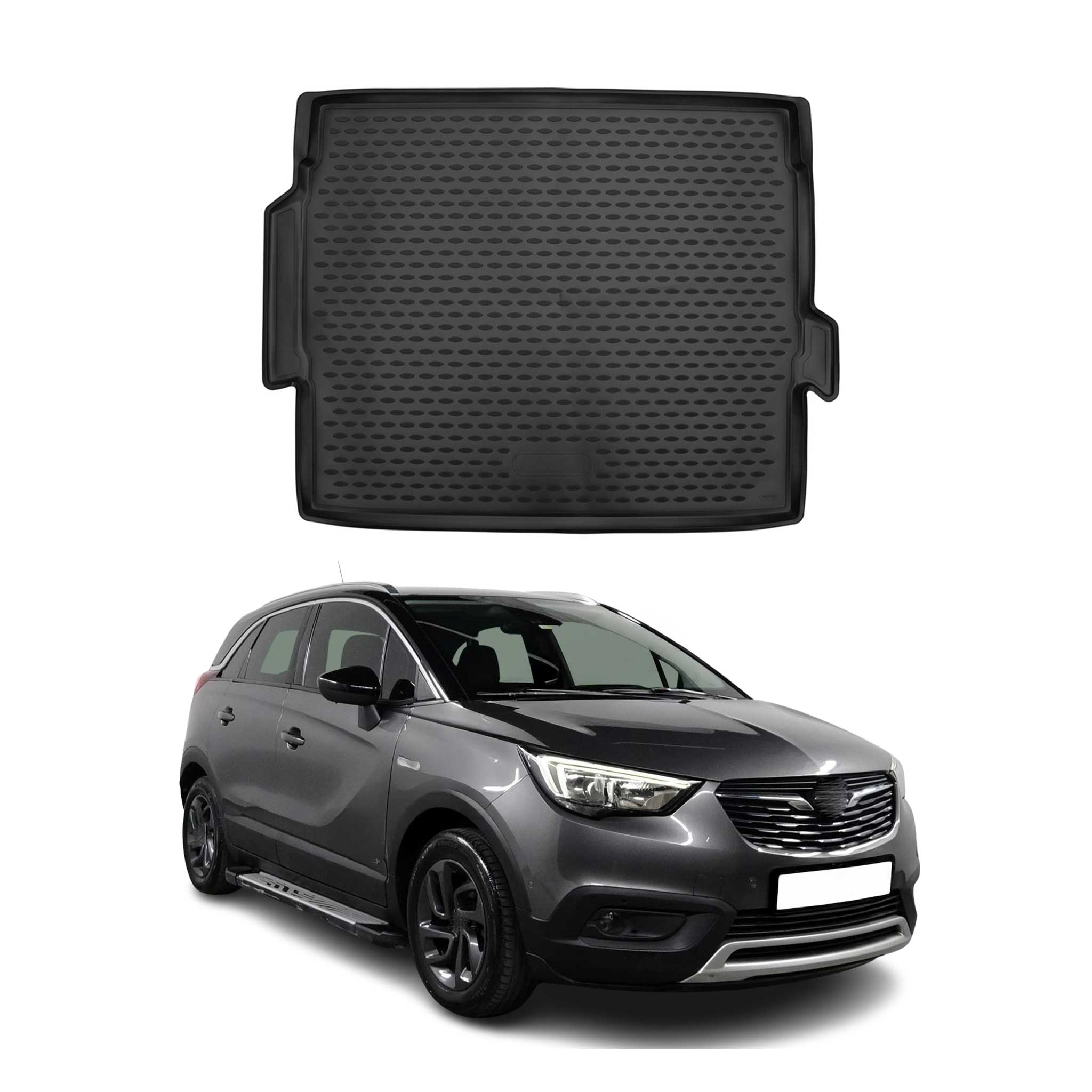 Kofferraummatte Kofferraumwanne für Opel Grandland 2017-2024 Obere Gummi TPE