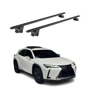 Dachträger Grundtäger für Lexus UX 2019-2026 100kg Aluminium Schwarz 2 tlg ABE