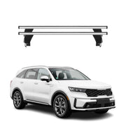Menabo Dachträger Grundtäger für Kia Sorento MQ4 2021-2026 50kg Alu Silber 2 tlg