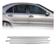 Fensterleisten Zierleisten für Mercedes C Klasse W203 2000-2007 Edelstahl 4tlg