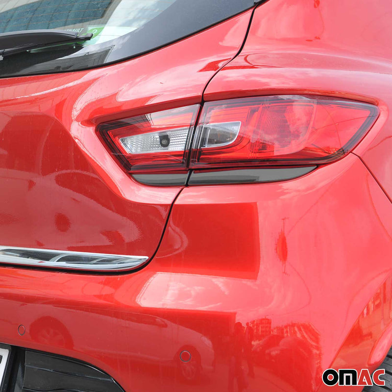 Rücklicht Leisten Heckleuchte für Renault Clio 2012-2019 Untere Edelstahl Dunkel