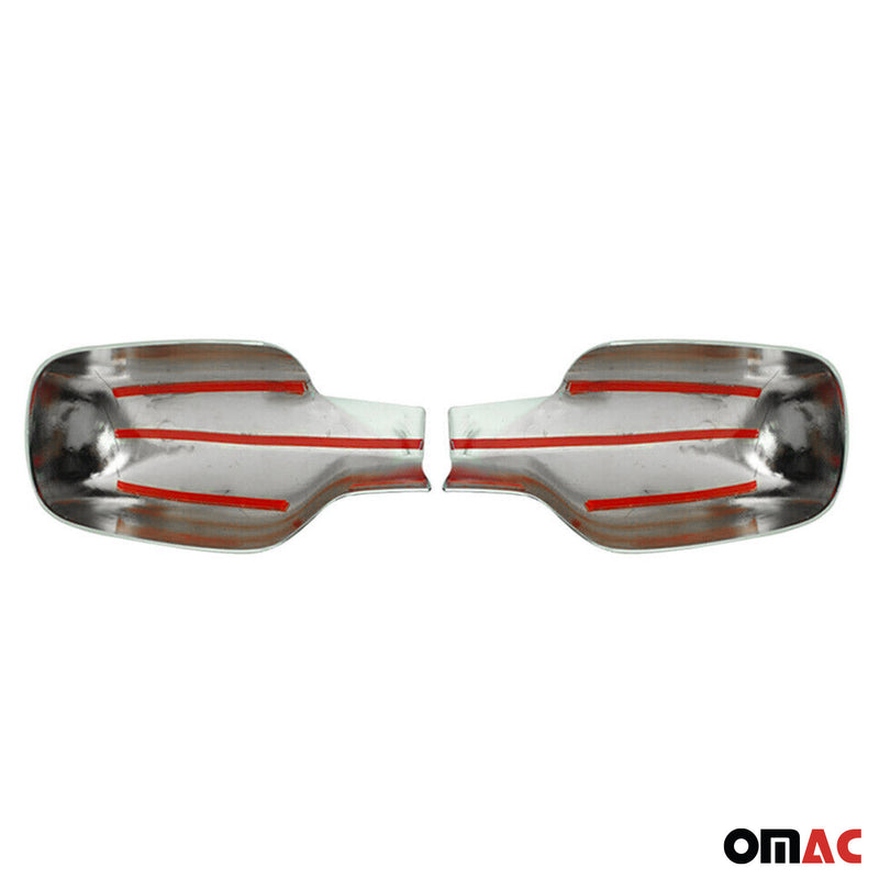 Spiegelkappen Spiegelabdeckung für Renault Megane 2002-2009 Chrom ABS Silber