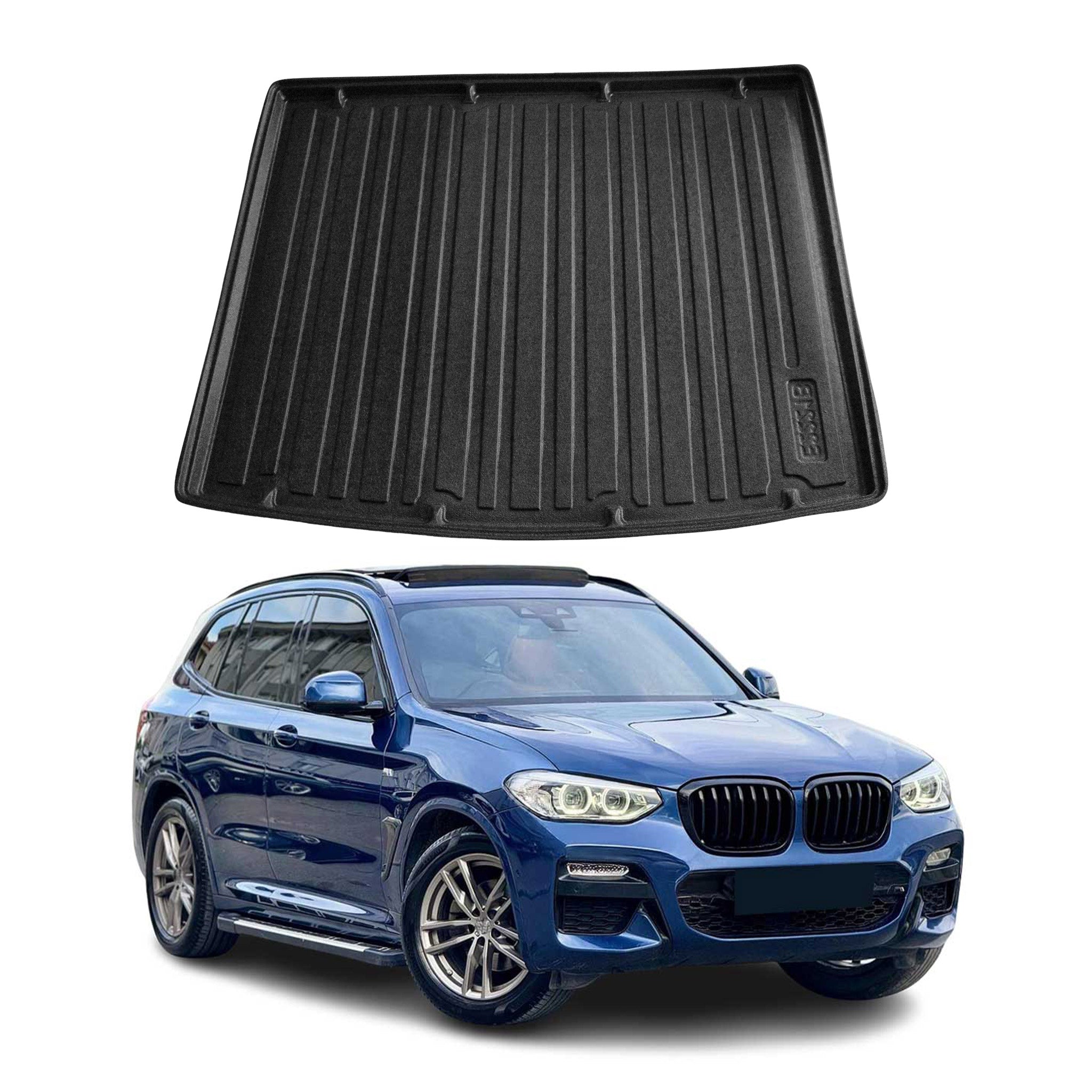 Kofferraumwanne Laderaumwanne für BMW X3 G01 2017-2024 Gummi TPE Schwarz