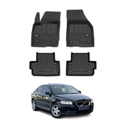OMAC Gummi Fußmatten für Volvo S40 2004-2012 Premium TPE 3D Automatten 4tlg