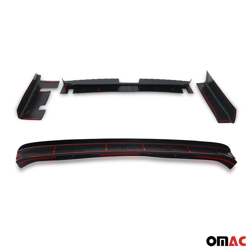 Ladekantenschutz & Stoßstange Satz für Dacia Duster mk1 2010-2017 ABS Schwarz