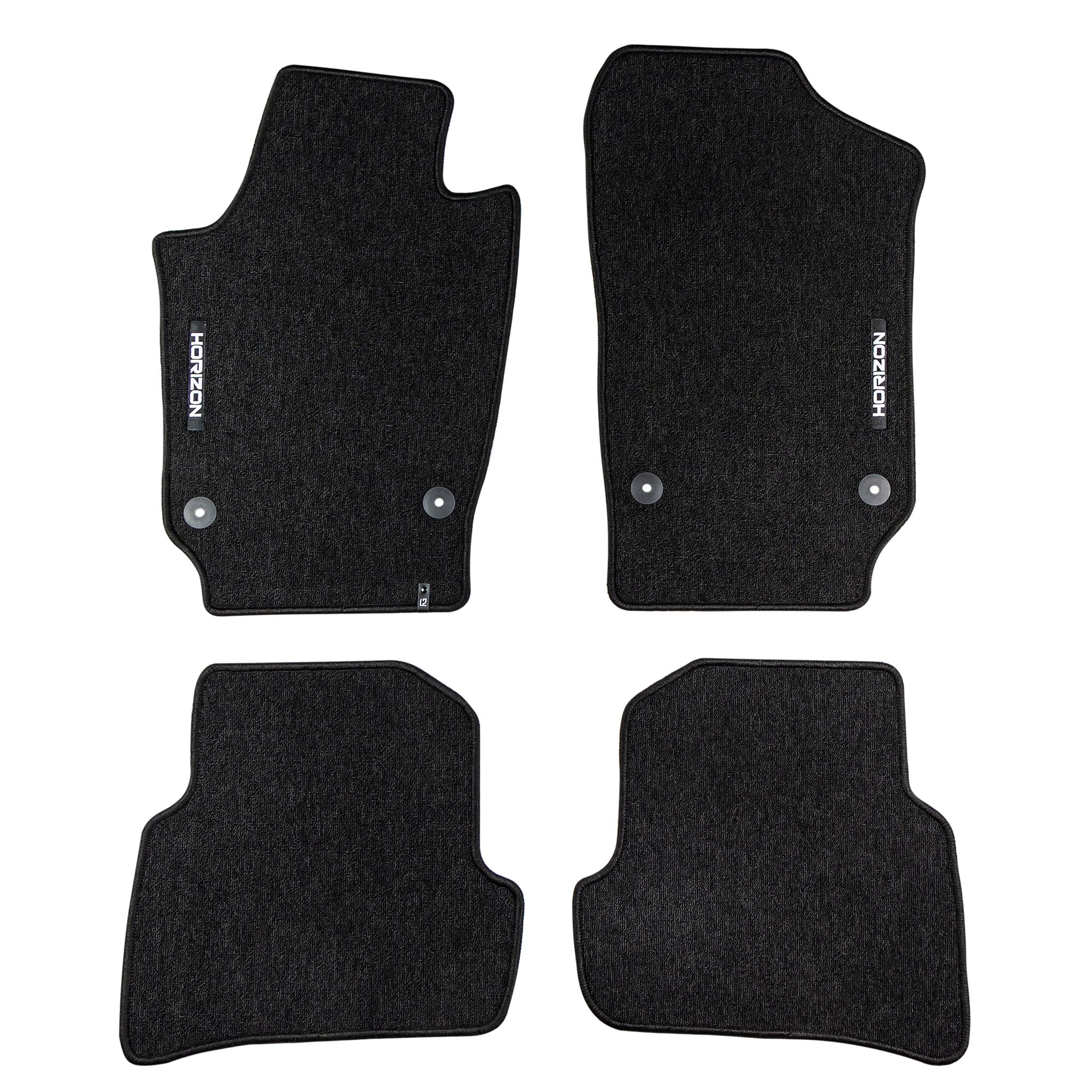 Velours Fußmatten für Seat Ibiza IV 2008-17 Autoteppich Automatten Schwarz 4 tlg