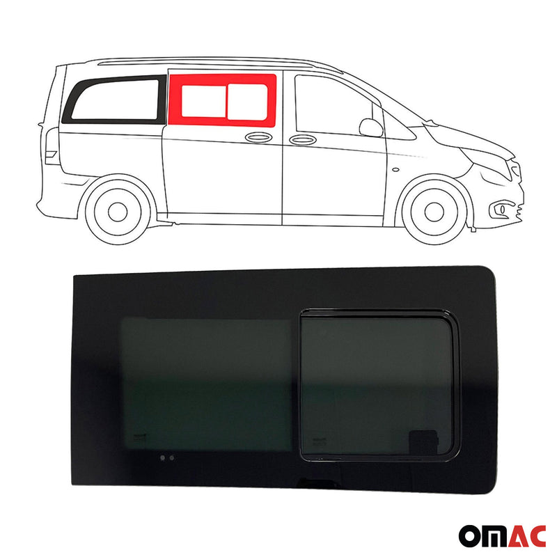 Seitenfenster Schiebefenster für Mercedes Vito W447 2014-2021 Rechts Auto L2 L3