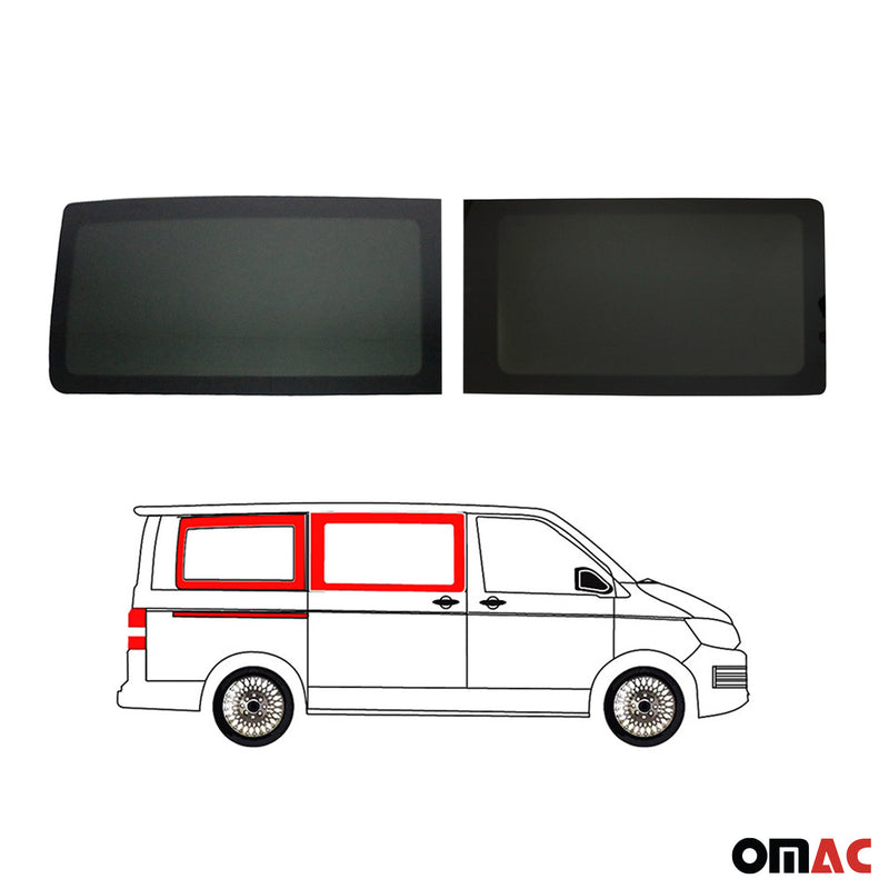 Seitenfenster Autoglas für VW T5 T6 2003-2024 Links Rechts 4x SET L1 L2 Mittel