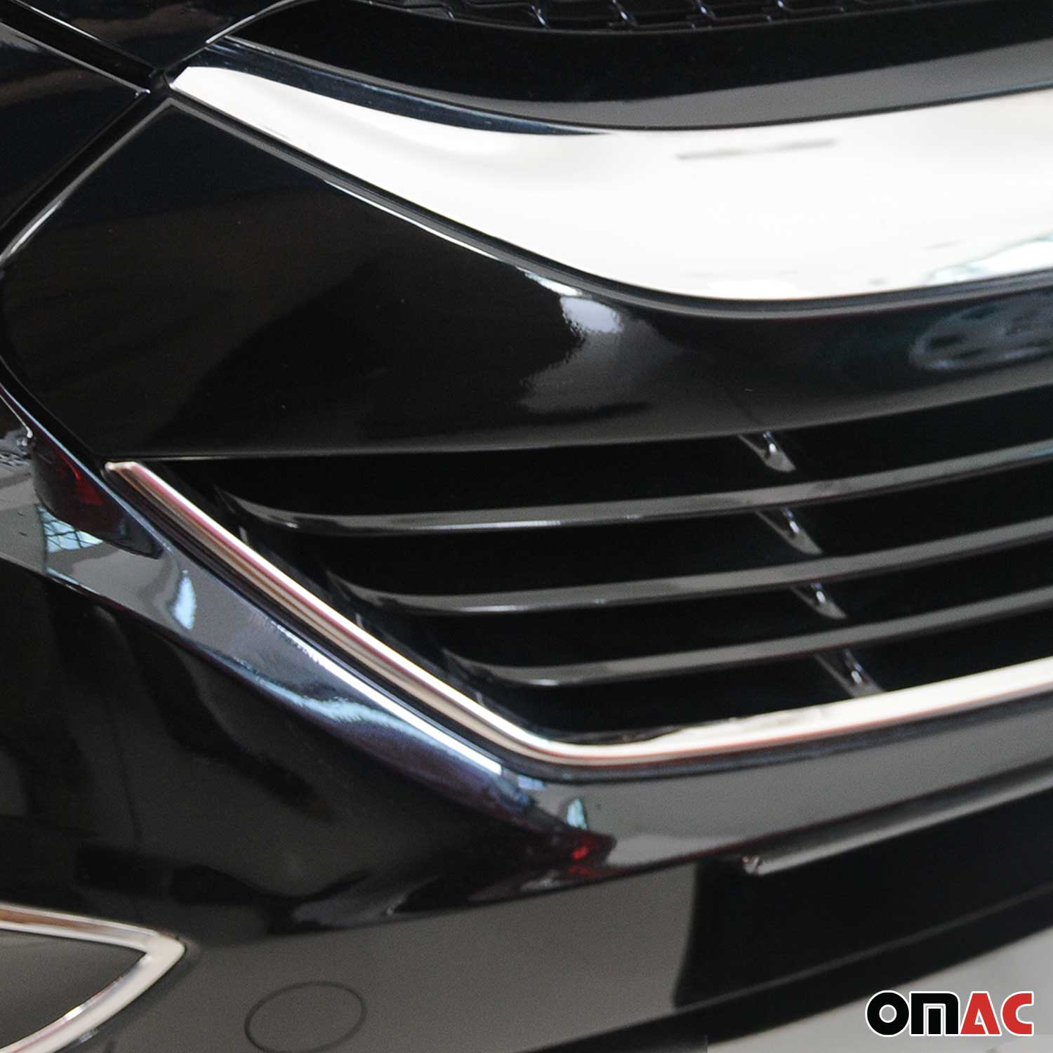 Kühlergrill Leisten Grillleisten für Hyundai ix35 2010-2015 Gebürstet Chrom 1tlg