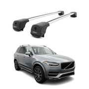 Dachträger Grundträger für Volvo XC90 II Momentum 2015-2026 Aluminium Grau 2tlg