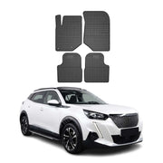 OMAC Gummi Fußmatten für Peugeot 2008 2019-2026 Automatten Gummi Schwarz 4tlg
