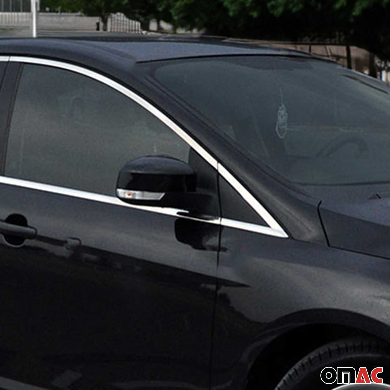 Fensterleisten Zierleisten für Ford Focus Schrägheck 2011-2015 Edelstahl 12tlg