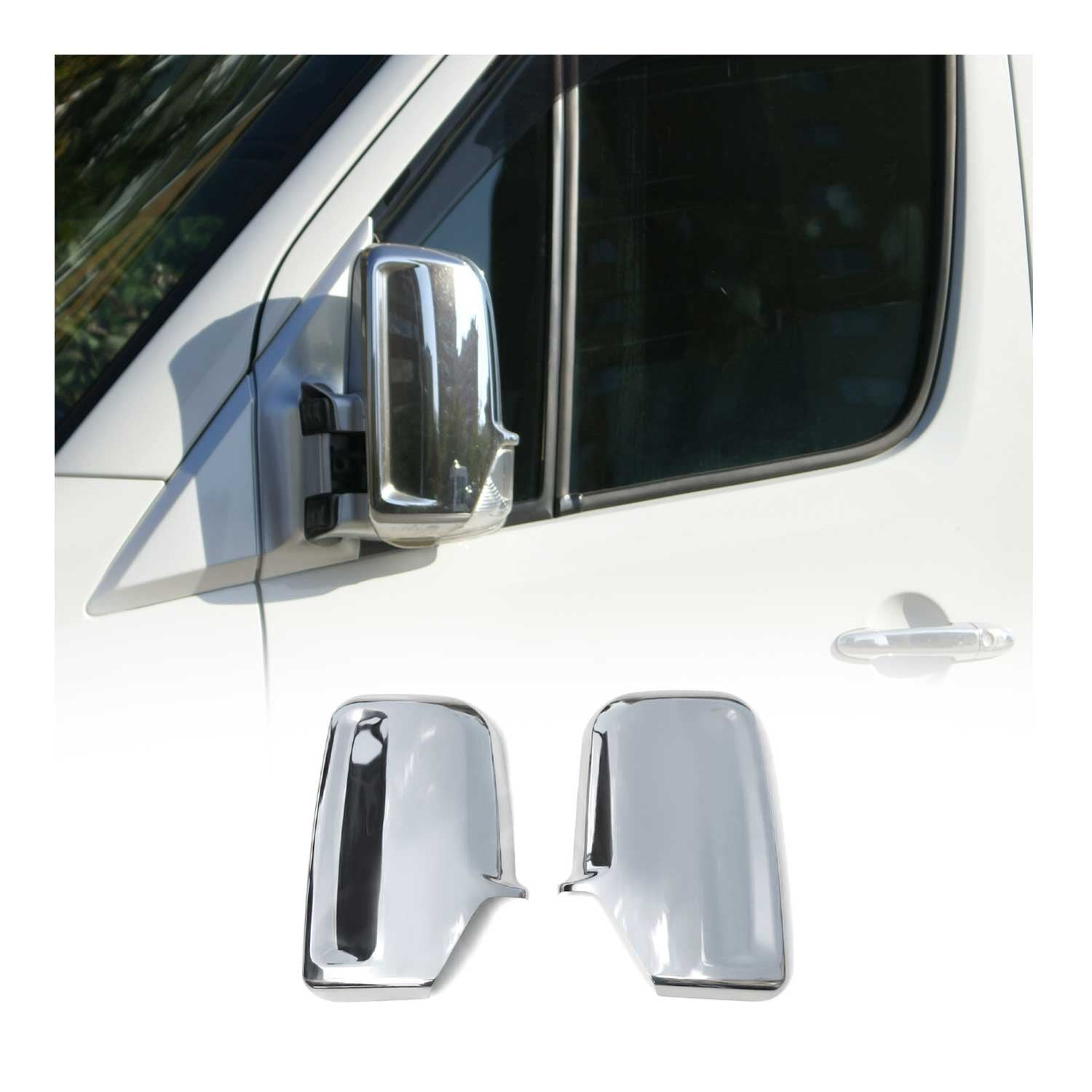 Spiegelkappen Spiegelabdeckung für Mercedes Sprinter W906 2006-2018 Edelstahl