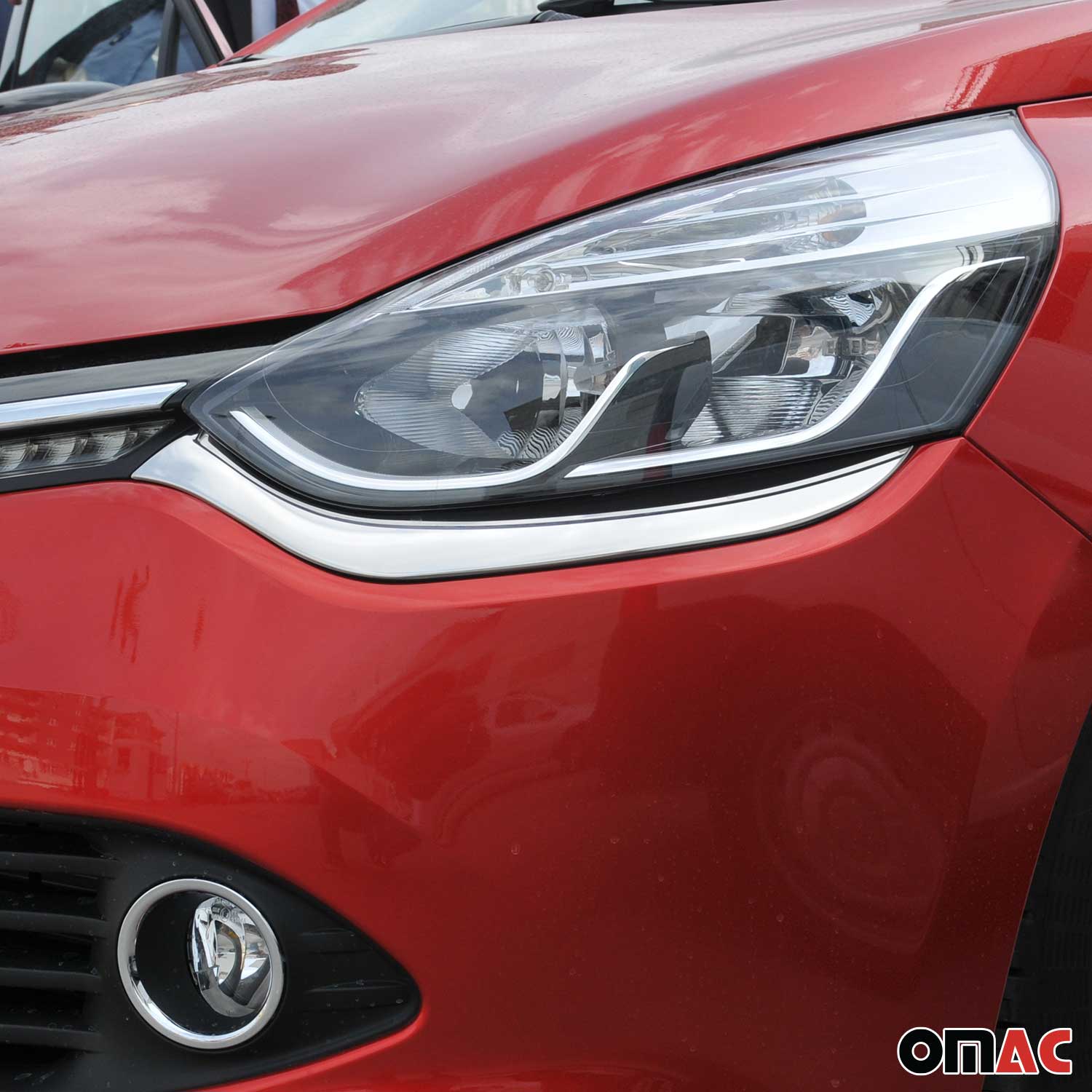 Scheinwerfer Scheinwerferblende für Renault Clio 4 Grandtour 2012-2019 Chrom 2x