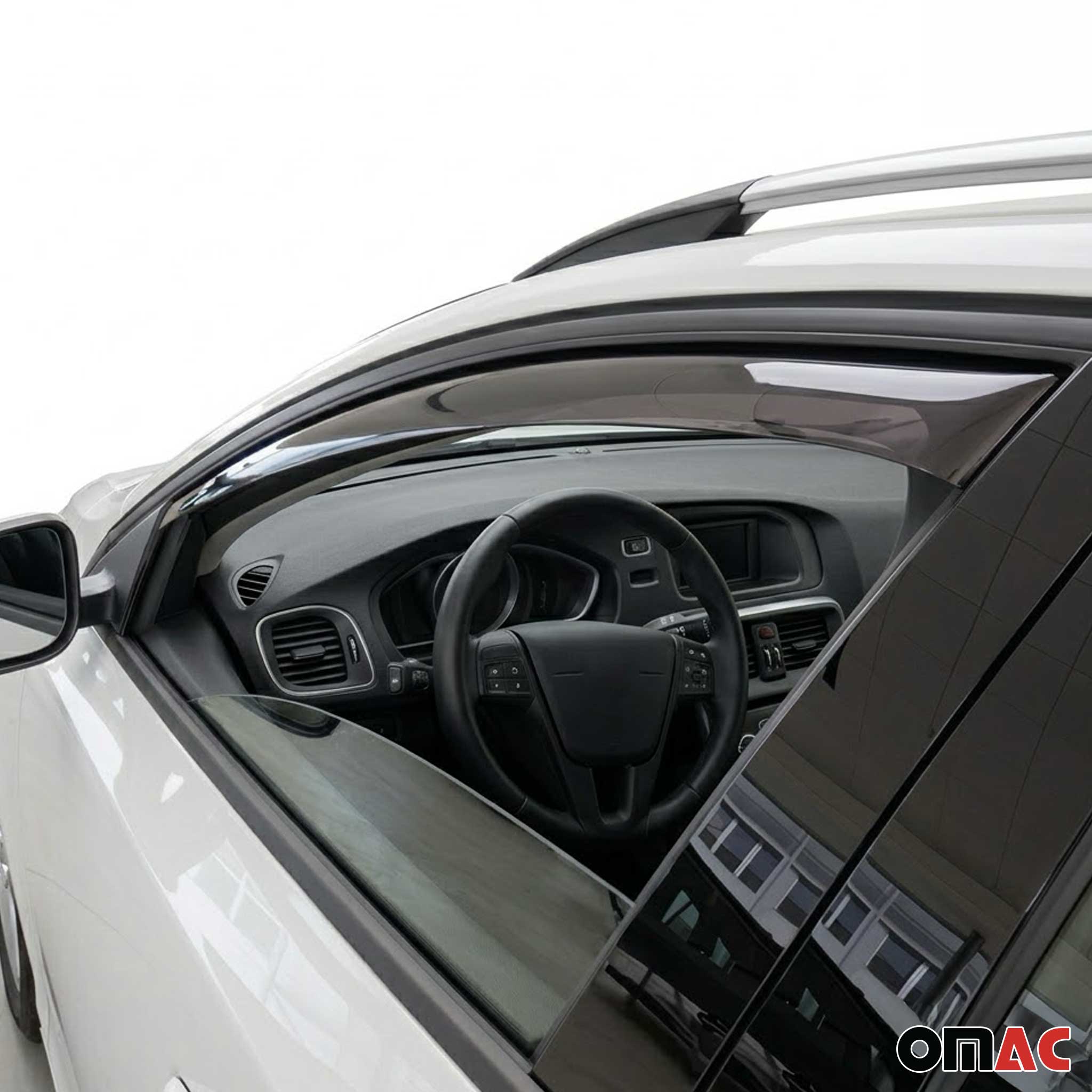 Windabweiser Regenabweiser für Volvo V40 2012-2019 Dunkel Acryl 2tlg