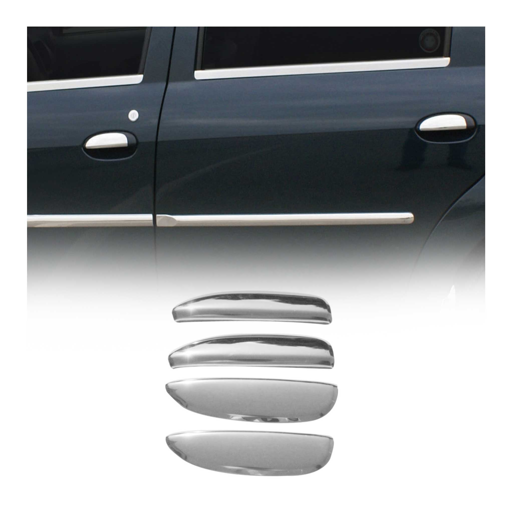 Chrom Türgriff Blende für Dacia Logan MCV 2006-2013 Edelstahl 4tlg