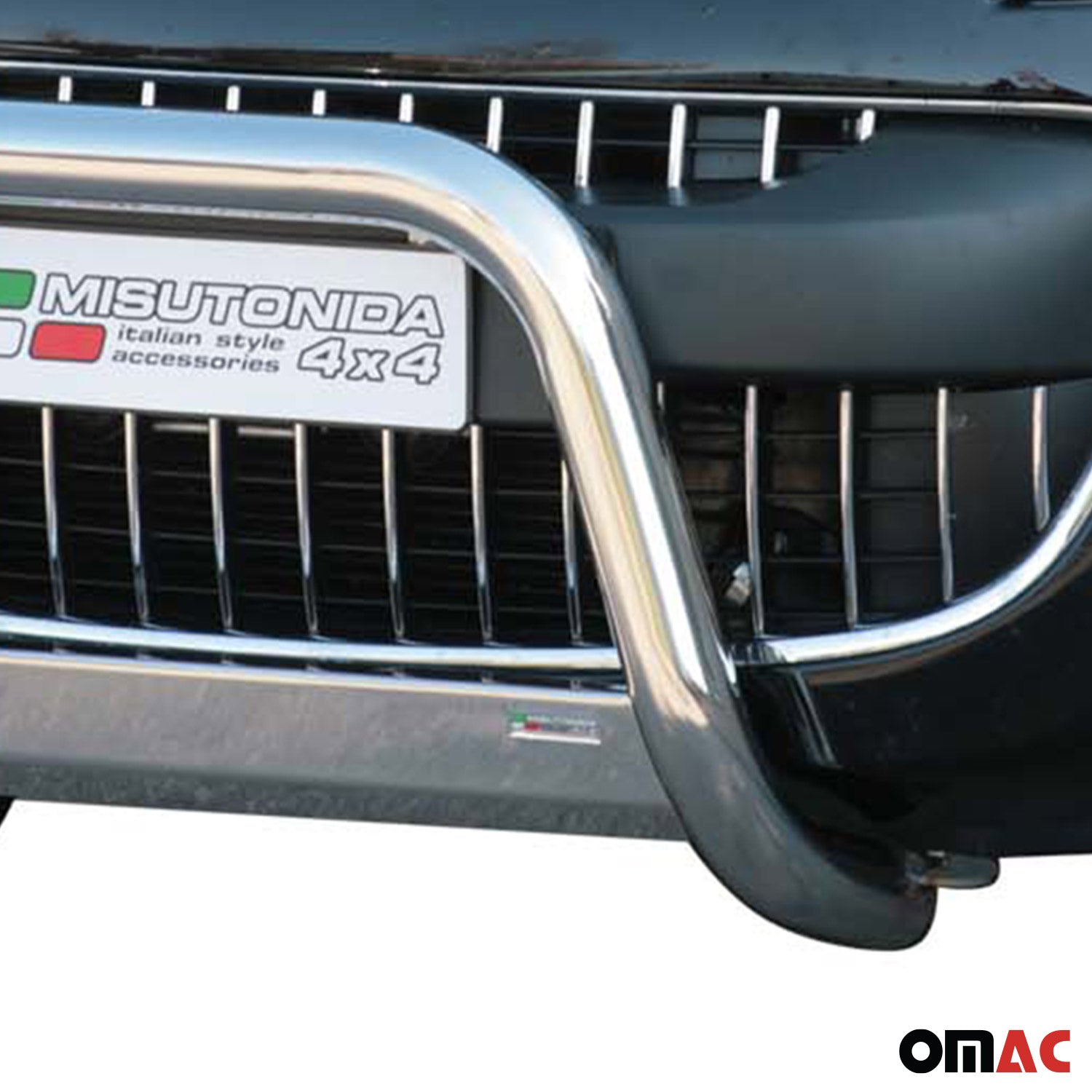 Frontbügel Frontschutzbügel für Peugeot 4007 2008-2012 ø63mm Stahl Silber Schutz