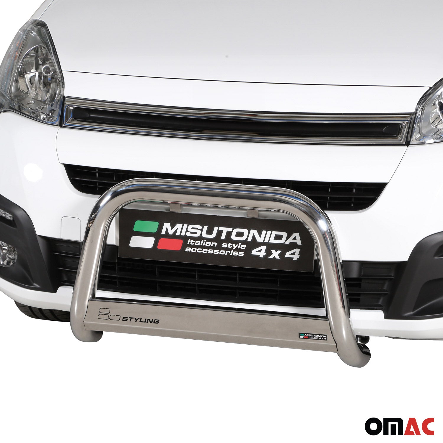 Frontbügel Frontschutzbügel für Citroen Berlingo 2015-2018 ø63mm Stahl Silber