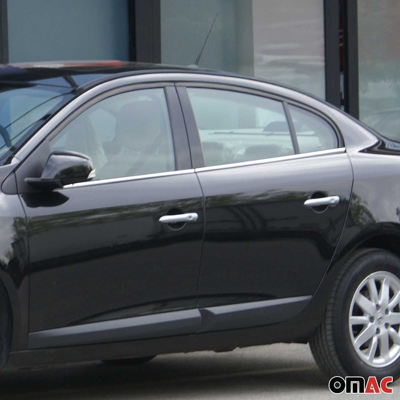 Fensterleisten Zierleisten für Renault Fluence 2010-2021 Edelstahl Chrom 4tlg