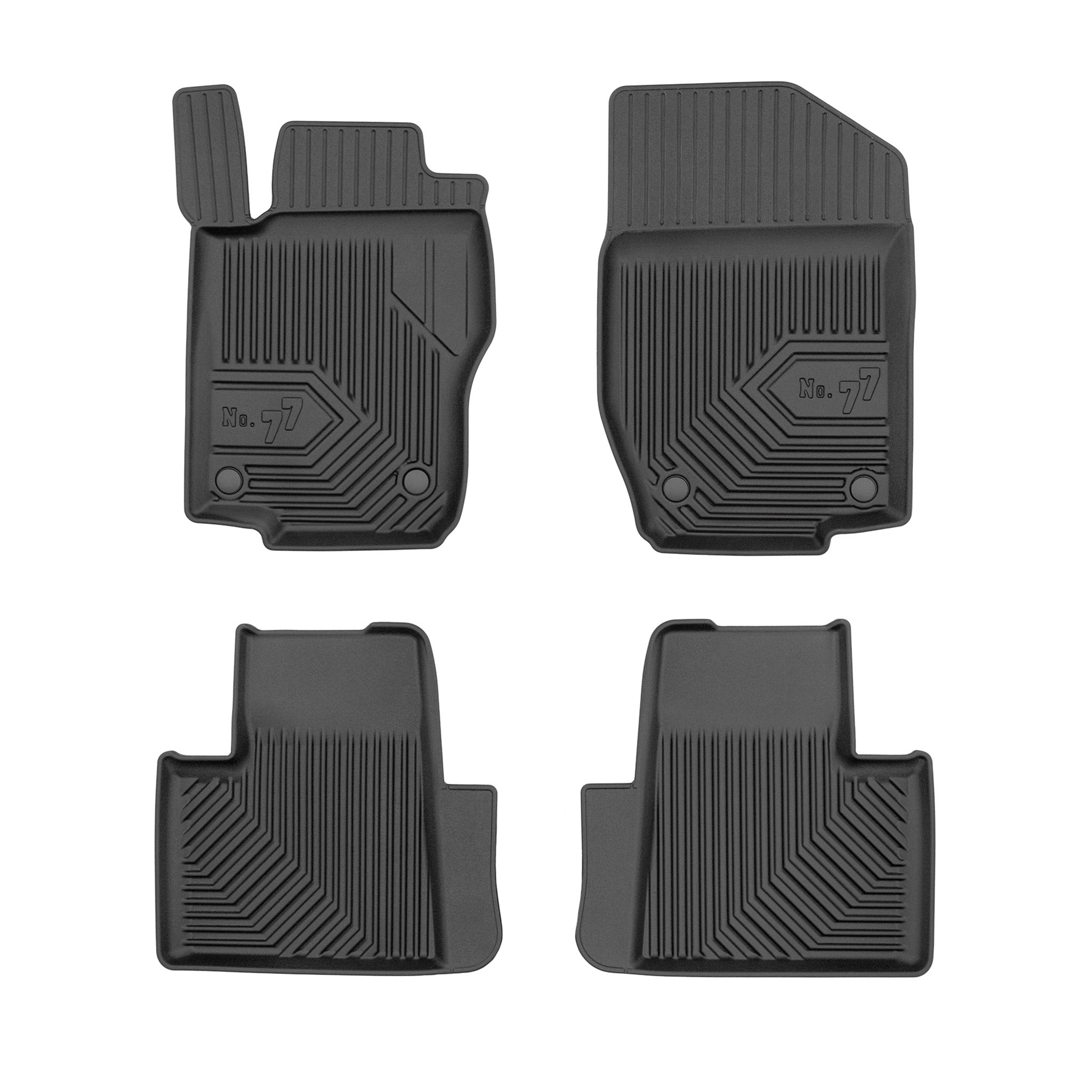 Fußmatten Gummimatten für Mercedes-Benz GL X164 2006-2012 TPE Schwarz 4 tlg