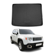 Kofferraummatte Kofferraumwanne für Jeep Renegade 2014-2024 Gummi TPE Schwarz
