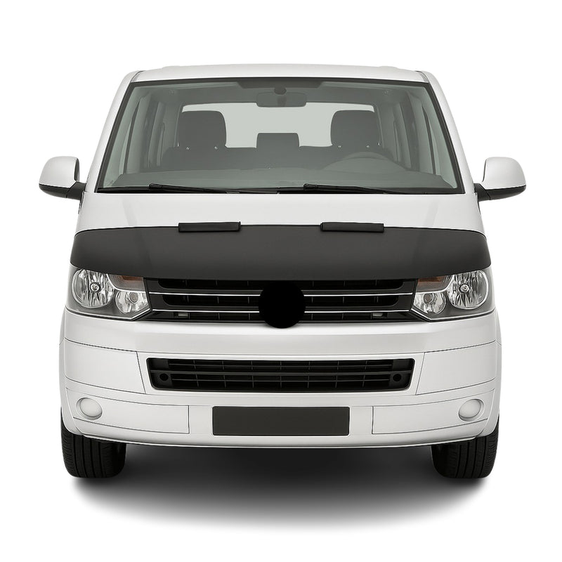 Haubenbra Steinschlagschutz für VW Transporter T5 2010-2015 Schwarz Halb