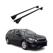 Dachträger Grundträger für Peugeot 308 II Kombi 2013-2021 Stahl Schwarz 2tlg