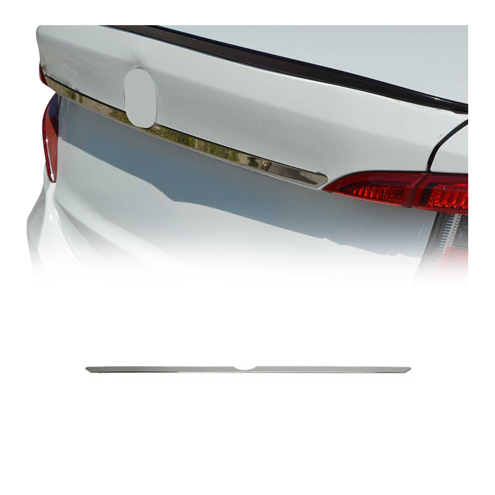 Heckklappe Kofferraumöffner Griff für Fiat Tipo Limo 2015-2026 Edelstahl Chrom