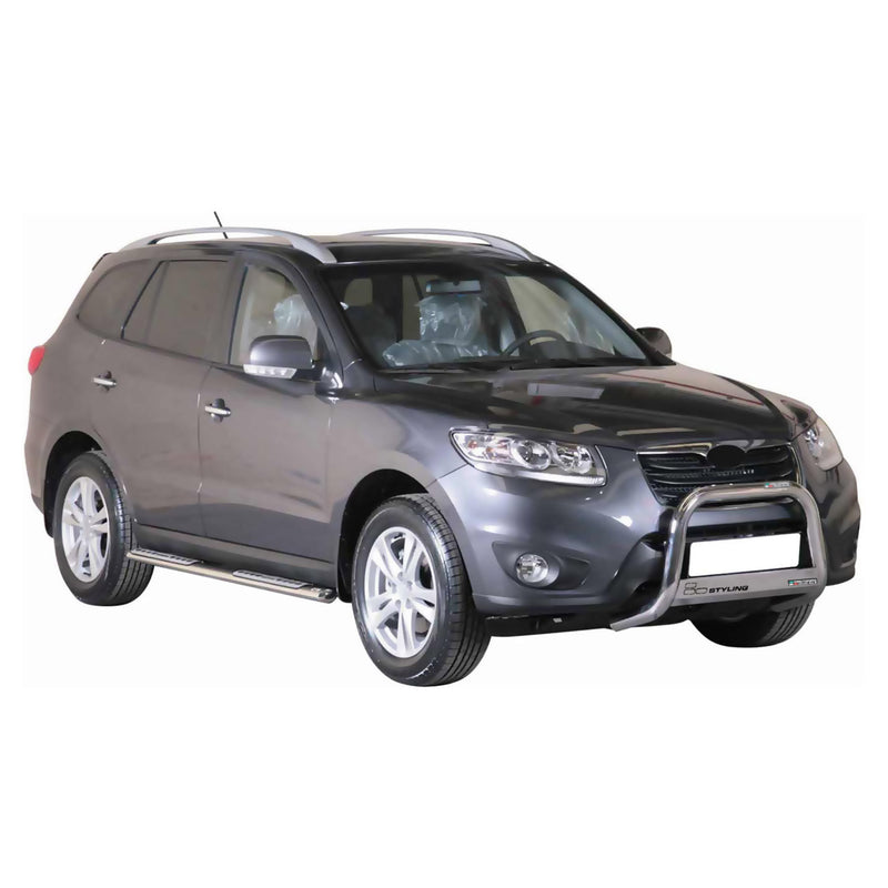 Frontbügel Frontschutzbügel für Hyundai Santa Fe 2009-2012 ø63mm Stahl Silber