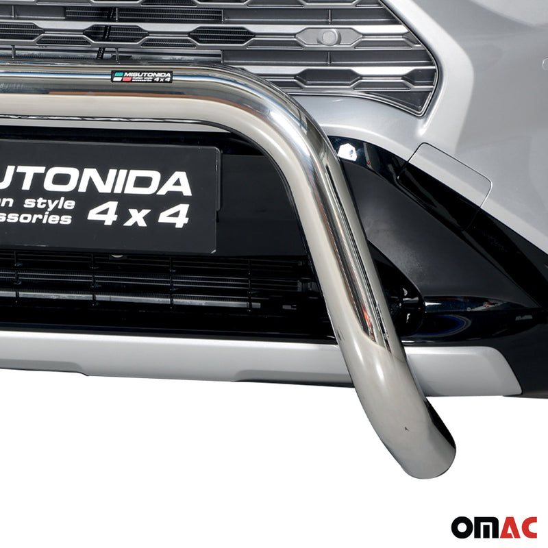 Frontbügel Frontschutzbügel für Toyota RAV4 XA50 2019-2025 Hybrid ø76 Stahl Grau