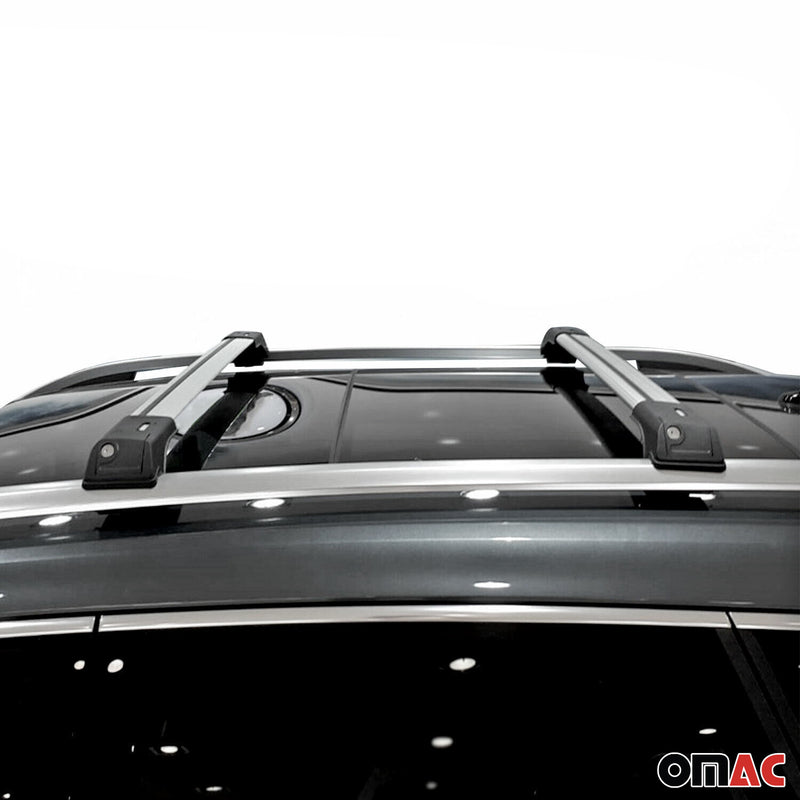 Aluminium Dachträger Gepäckträger für BMW X5 E70 2006-2013 Silber 2tlg