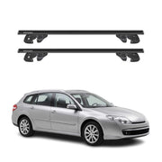 Dachträger für Renault Laguna III Grandtour 2008-2015 Alu 90kg TÜV Schwarz 2tlg