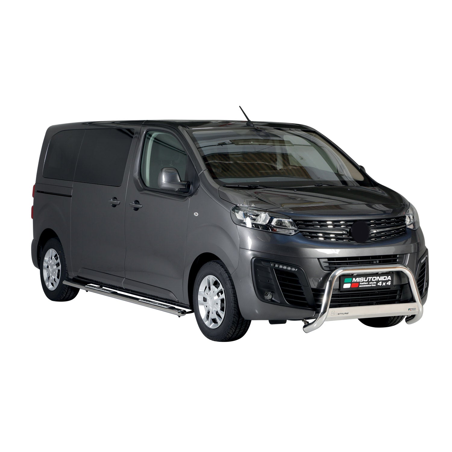 Stahl Seitenschweller Schwellerrohre für Opel Vivaro C 2019-2026 L3 Langer Grau
