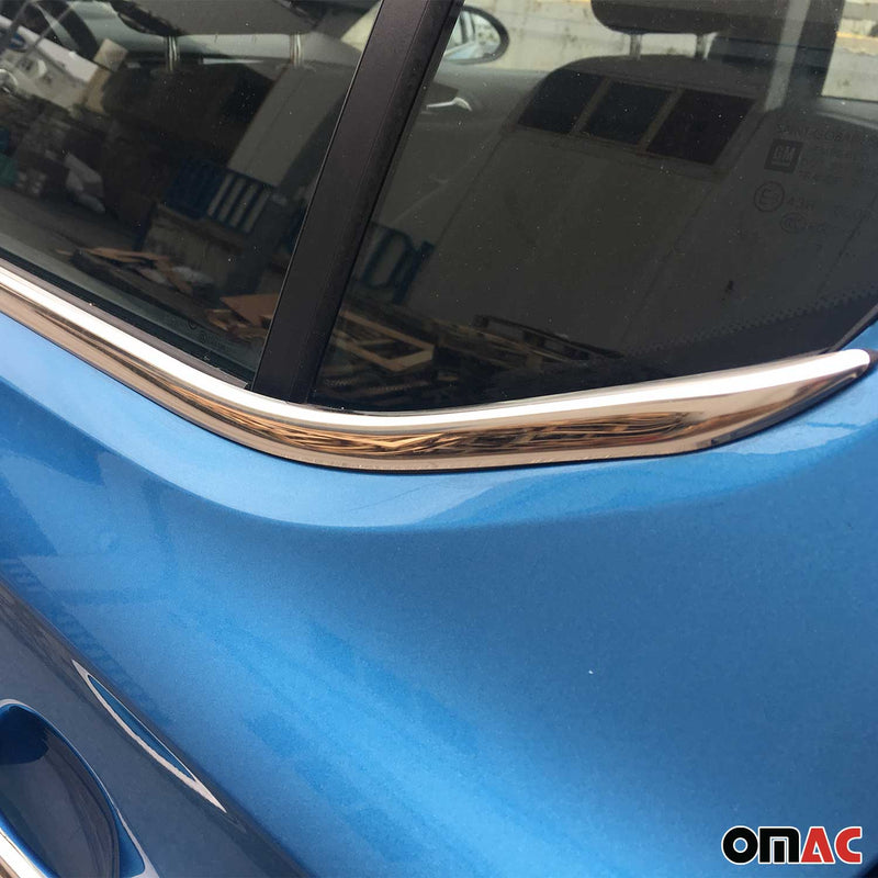 Window strips decorative strips for Opel Corsa 2015-2019 stainless steel chrome 6 pieces